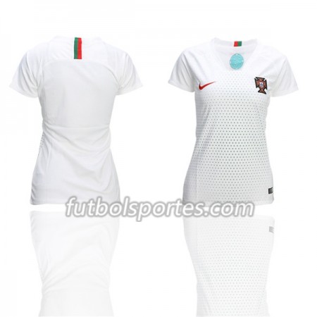 Camisetas Portugal Mujer Segunda Equipacion Mundial 2018